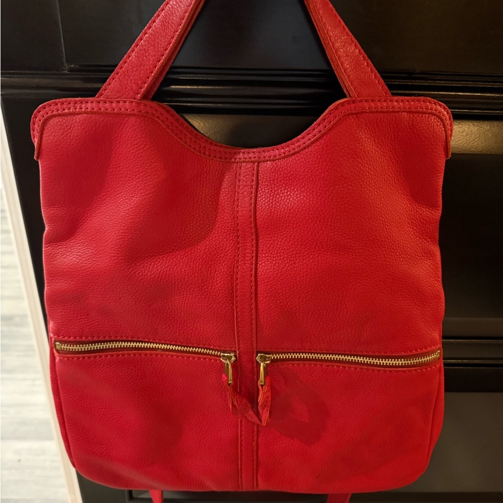 Red Leather Women's Fossil Purse